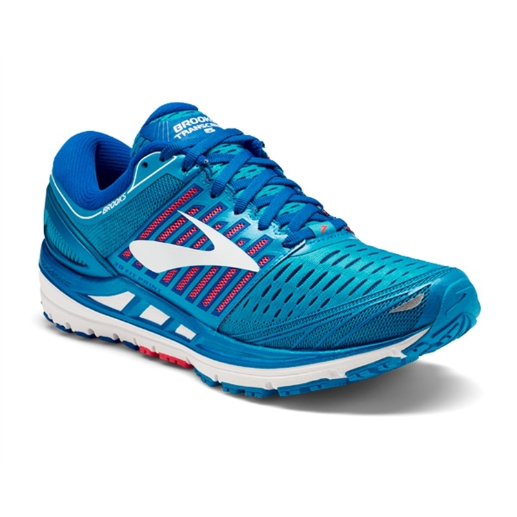 brooks Women's Transcend 5 Blue / Pink / White