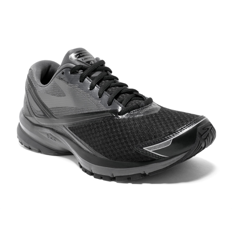 brooks Men's Launch 4 Black / Anthracite / Silver