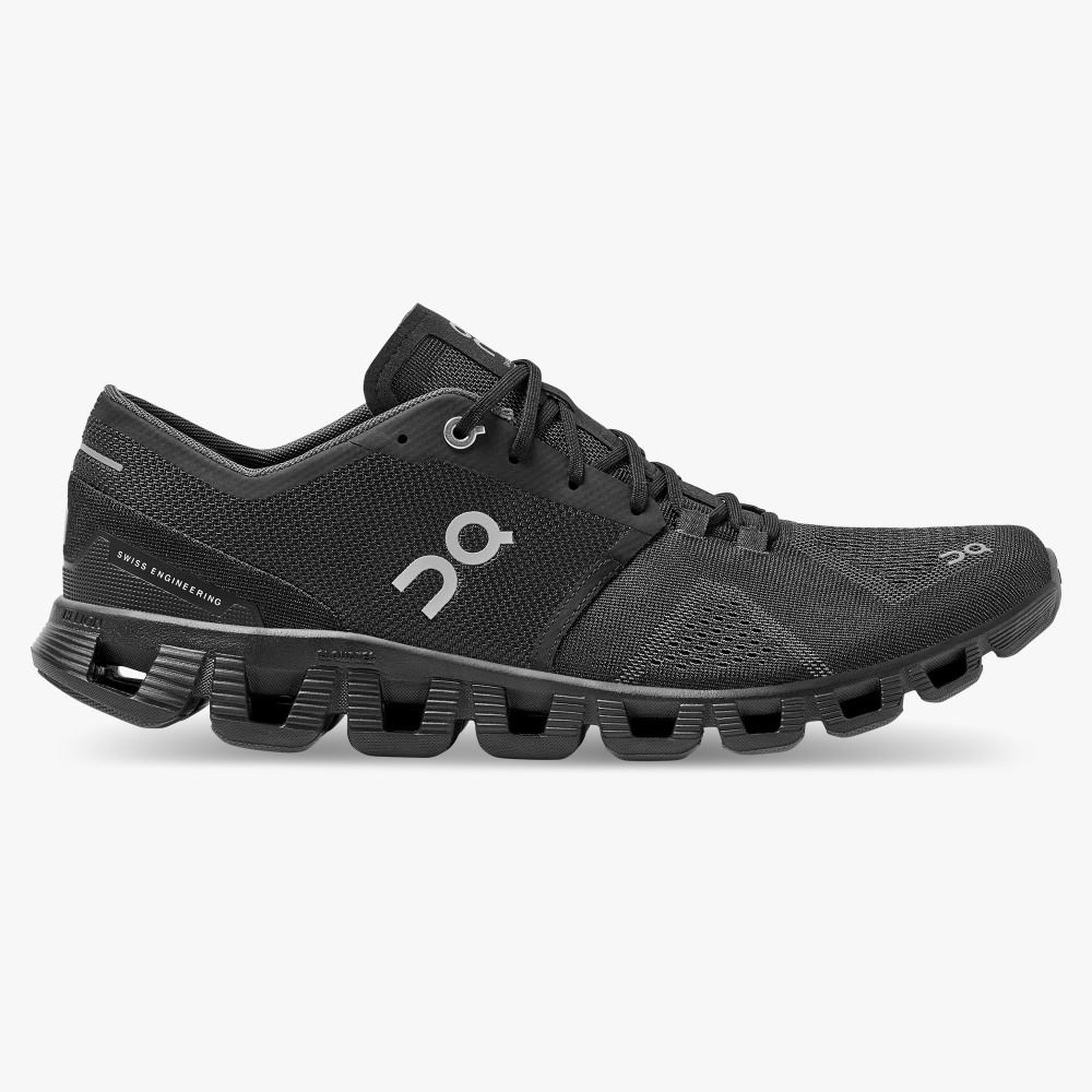 On New Cloud X - Workout and Cross Training Shoe - Black | Asphalt