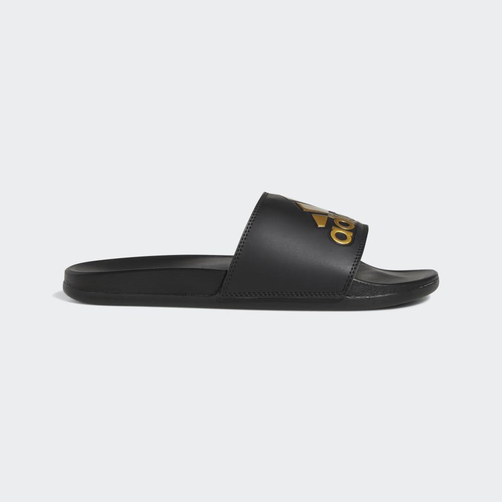 Adidas Adilette Comfort Slides Core Black / Gold Metallic / Core Black