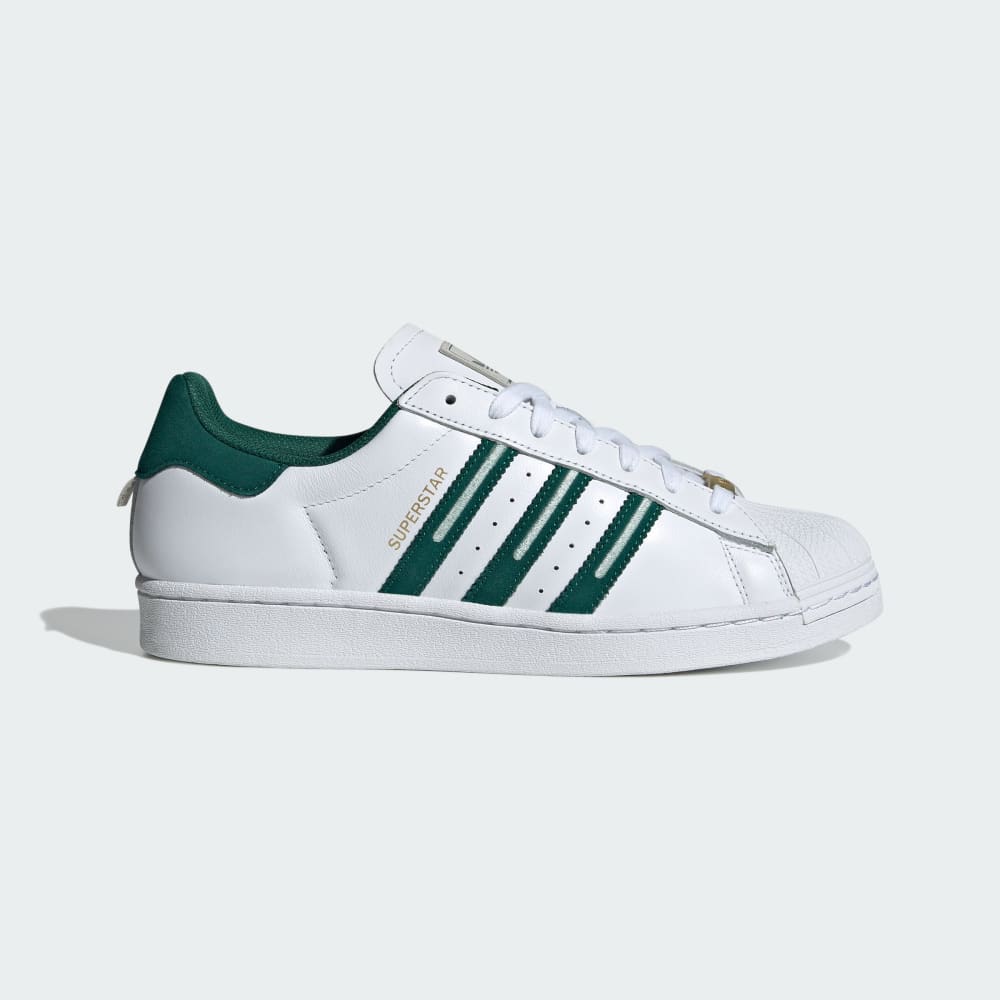 Adidas Superstar Shoes Cloud White / Collegiate Green / Grey One