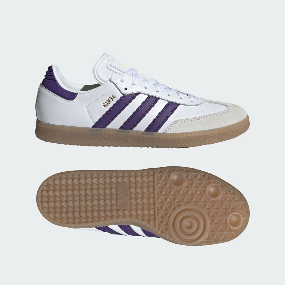 Adidas Samba Messi Indoor Soccer Shoes Cloud White / Purple / Gum