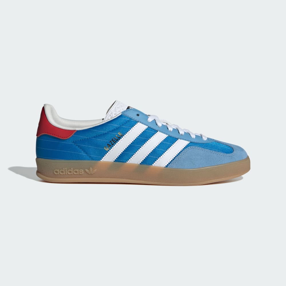 Adidas Gazelle Indoor Shoes Bright Blue / Cloud White / Gum