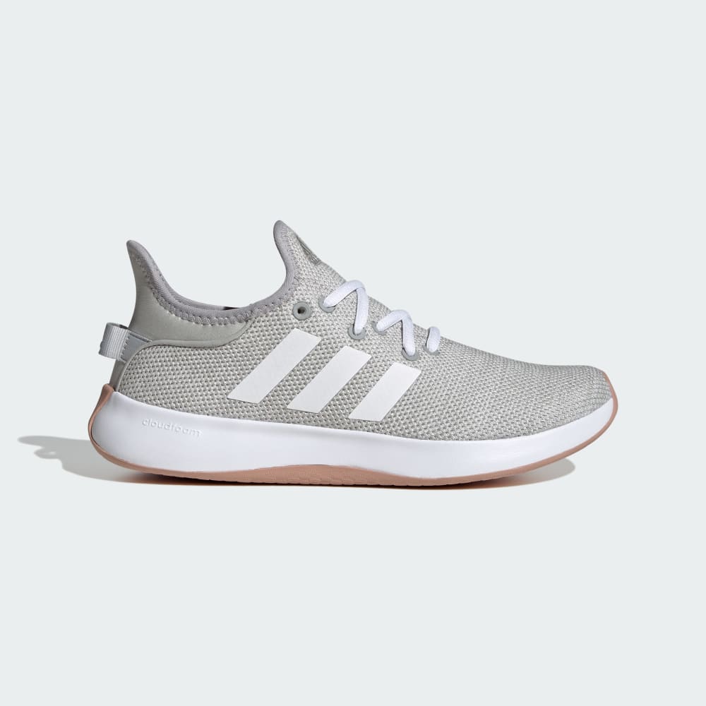 Adidas Cloudfoam Pure Shoes Grey Two / Cloud White / Silver Metallic