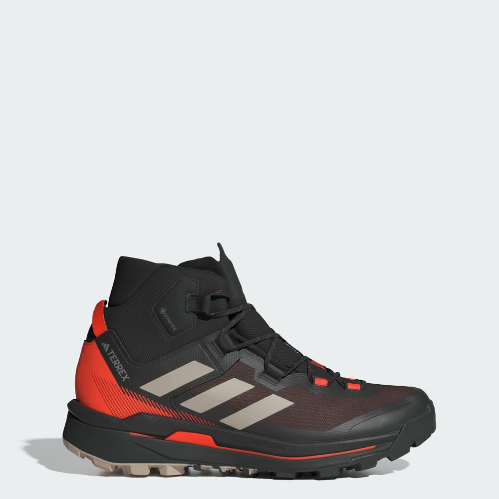 Adidas TERREX Skychaser Tech Mid GORE-TEX 2.0 Hiking Shoes Core Black / Wonder Beige / Semi Impact Orange