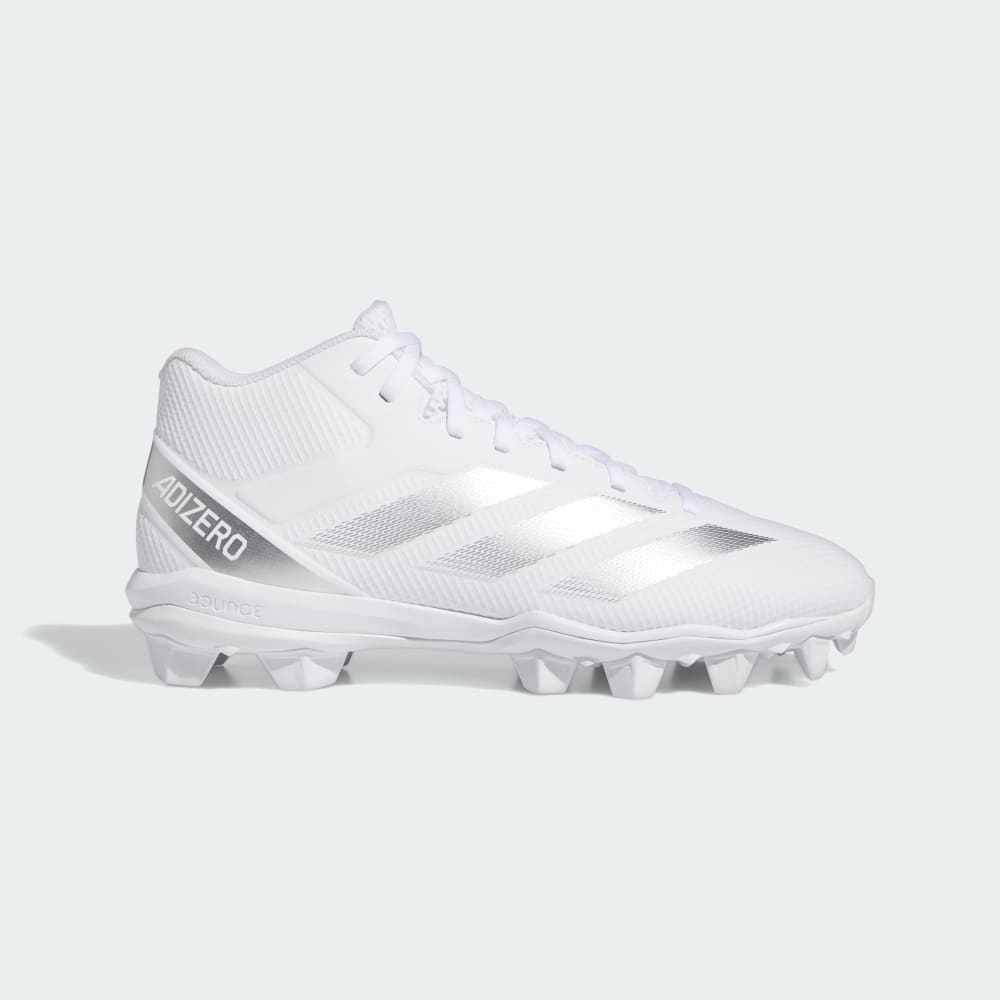 Adidas Adizero Impact.2 Molded Football Cleats Cloud White / Silver Metallic / Cloud White