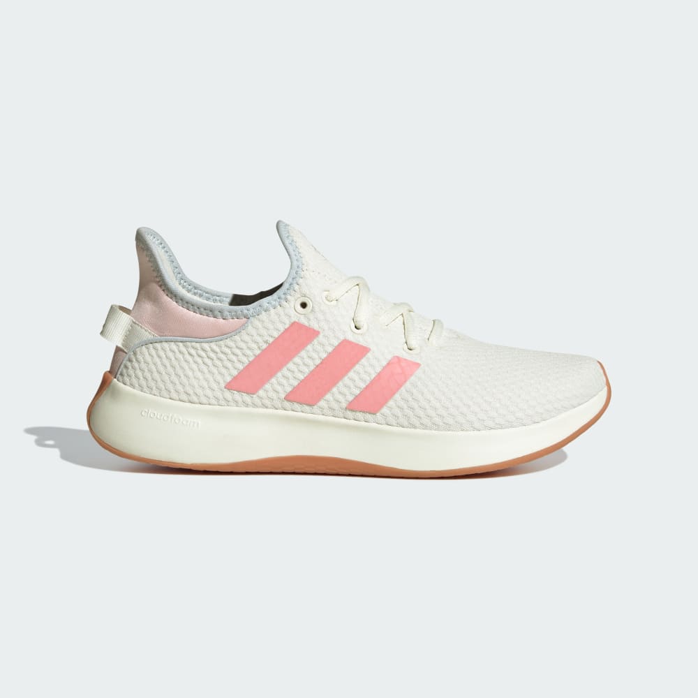 Adidas Cloudfoam Pure Shoes Off White / Semi Pink Spark / Halo Blue