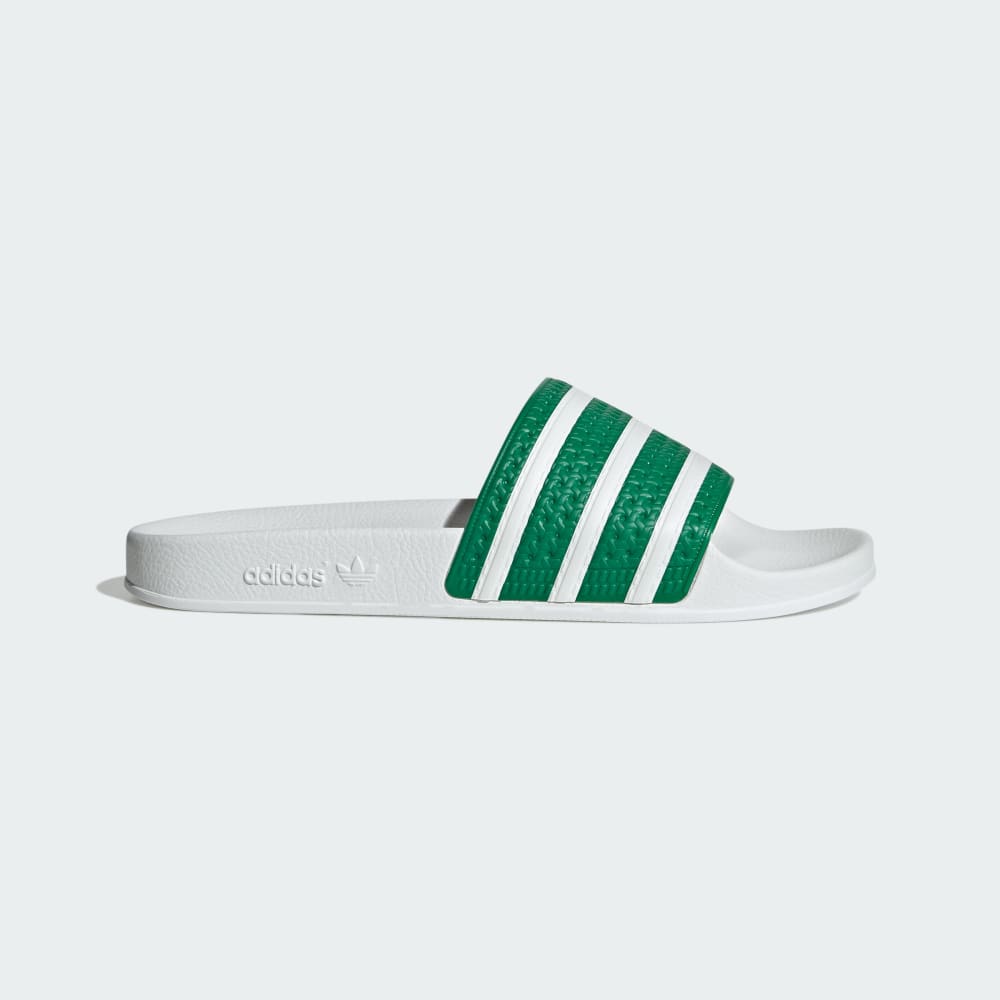 Adidas Adilette Slides Green / Cloud White / Cloud White