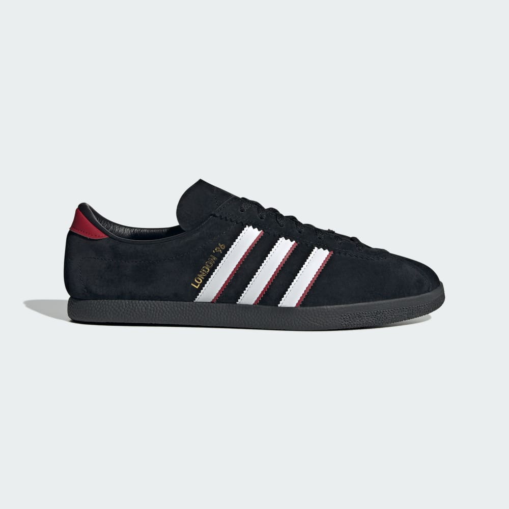 Adidas London 96 Shoes Core Black / Cloud White / Better Scarlet