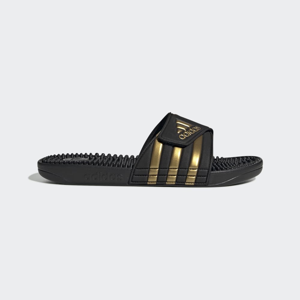 Adidas Adissage Slides Core Black / Gold Metallic / Core Black