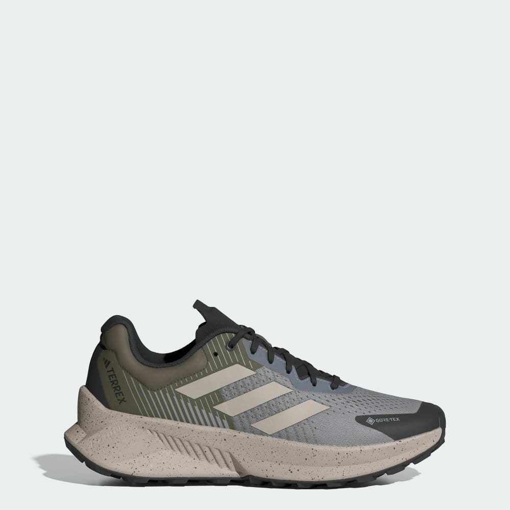 Adidas Terrex Soulstride Flow Gore-Tex Shoes Charcoal Solid Grey / Wonder Beige / Olive Strata