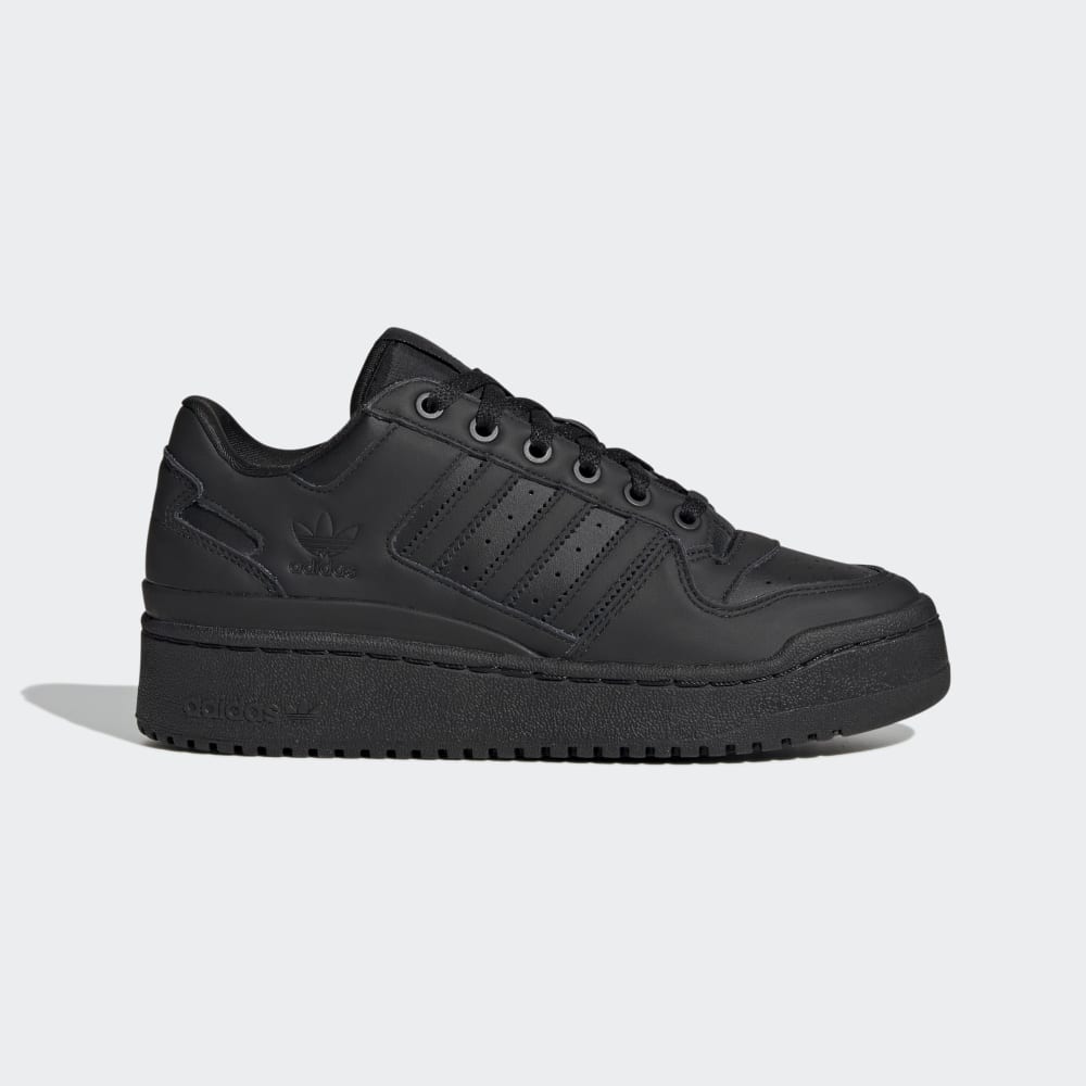 Adidas Forum Bold Stripes Shoes Core Black / Core Black / Cloud White