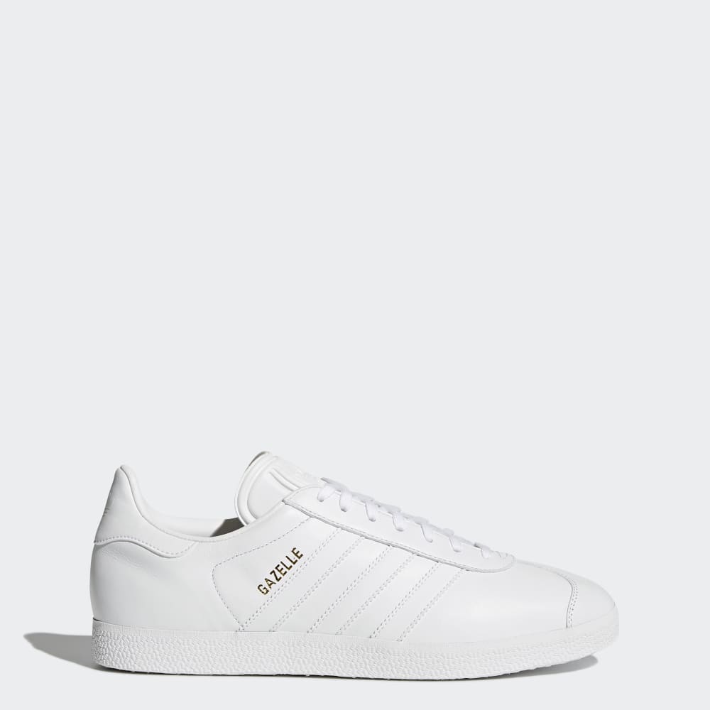 Adidas Gazelle Shoes Cloud White / Cloud White / Gold Metallic