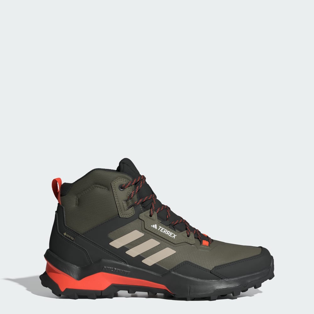 Adidas Terrex AX4 Mid GORE-TEX Hiking Shoes Olive Strata / Wonder Beige / Core Black