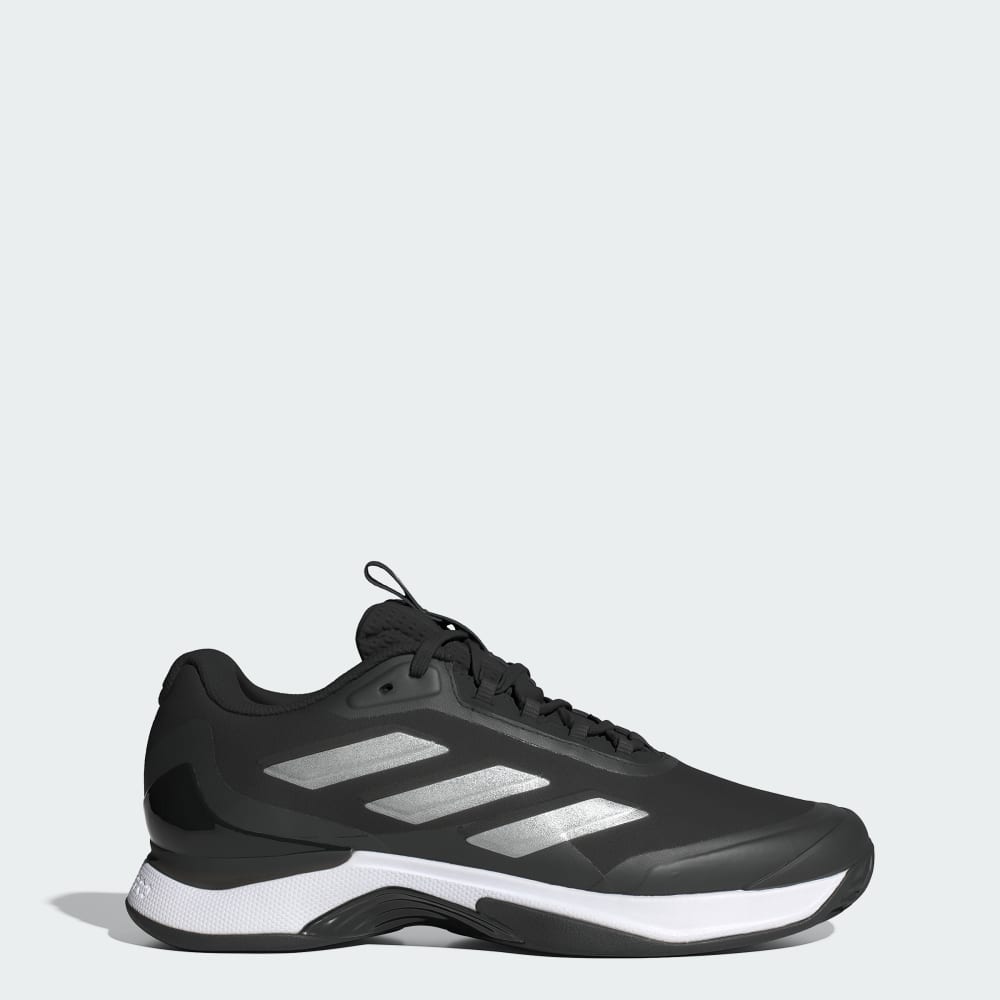 Adidas Avacourt 2 Tennis Shoes Core Black / Silver Metallic / Cloud White