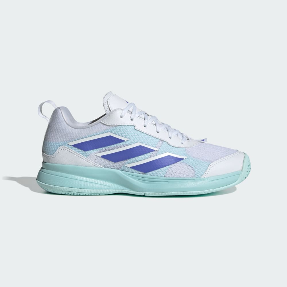 Adidas Avaflash Low Tennis Shoes Cloud White / Cobalt Blue / Semi Flash Aqua