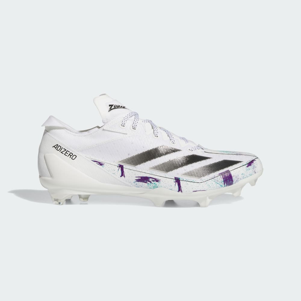 Adidas Adizero Electric Zubaz American Football Cleats Cloud White / Core Black / Cloud White