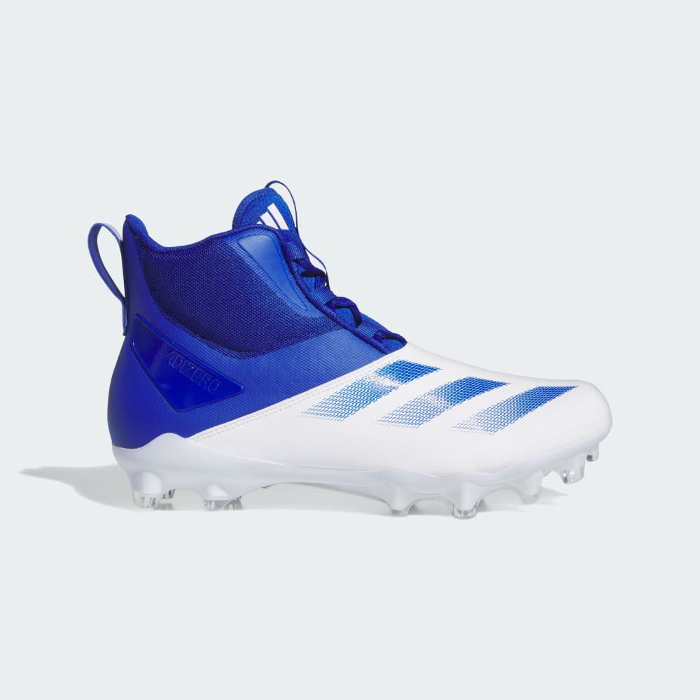 Adidas Adizero Chaos American Football Lineman Cleats Cloud White / Royal Blue / Cloud White