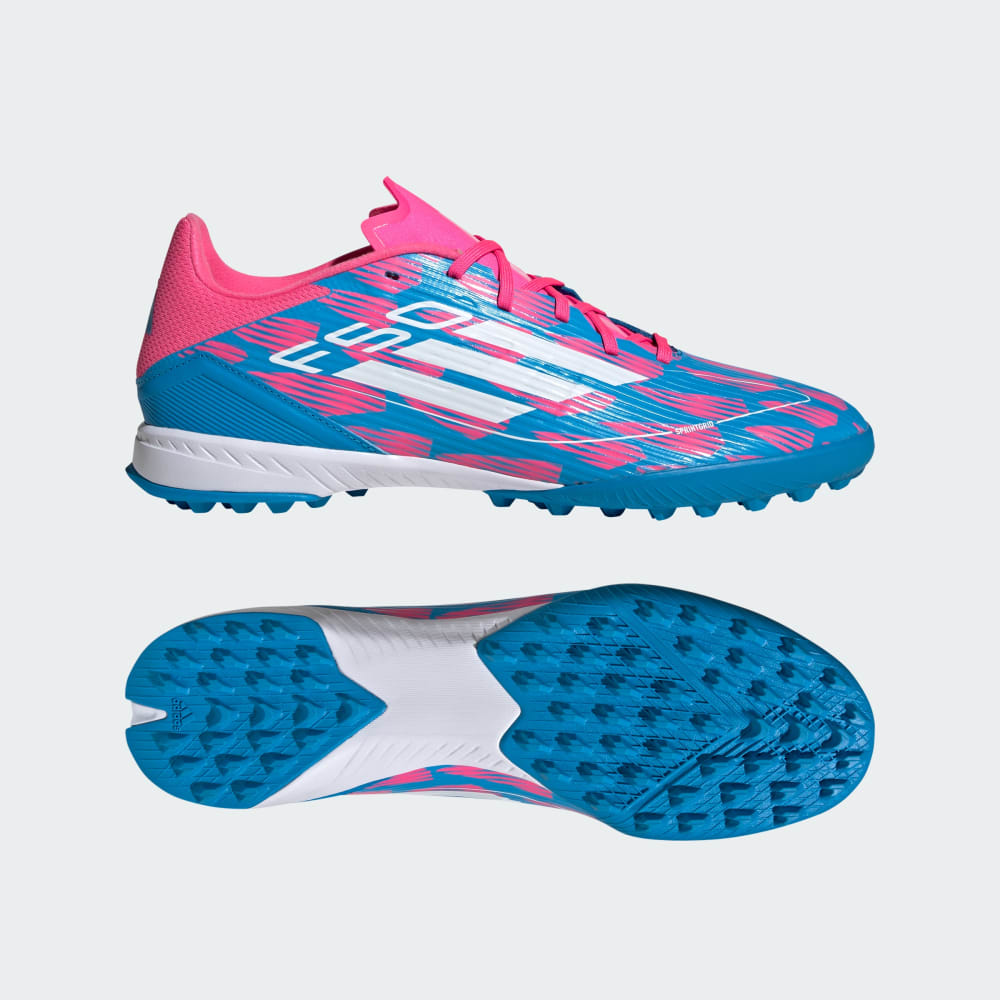 Adidas F50 League Turf Soccer Shoes Solar Blue / Cloud White / Solar Pink