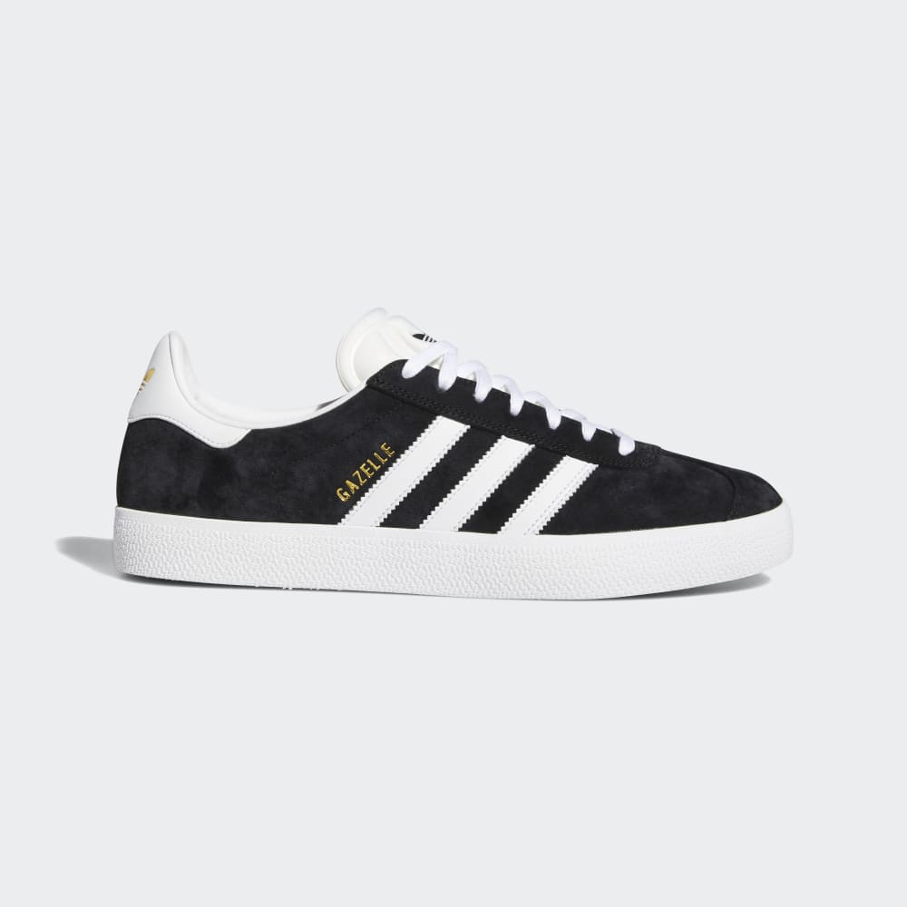 Adidas Gazelle ADV Shoes Core Black / Cloud White / Gold Metallic