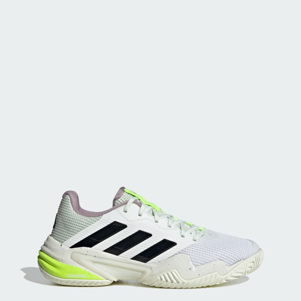 Adidas Barricade 13 Tennis Shoes Cloud White / Core Black / Crystal Jade