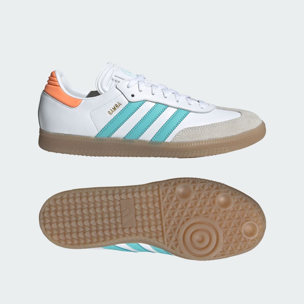 Adidas Samba Inter Miami CF Indoor Soccer Shoes Cloud White / Easy Mint / Gum