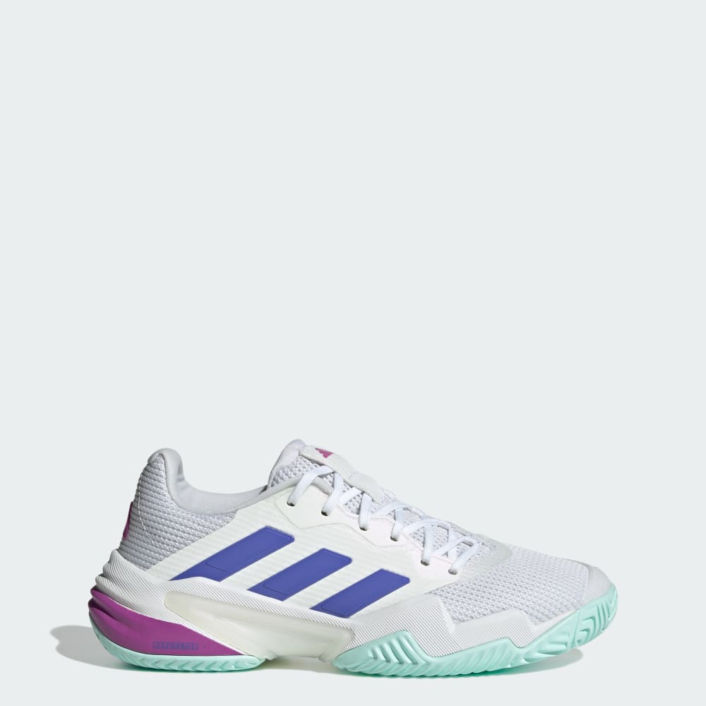 Adidas Barricade 13 Tennis Shoes Cloud White / Cobalt Blue / Purple Burst