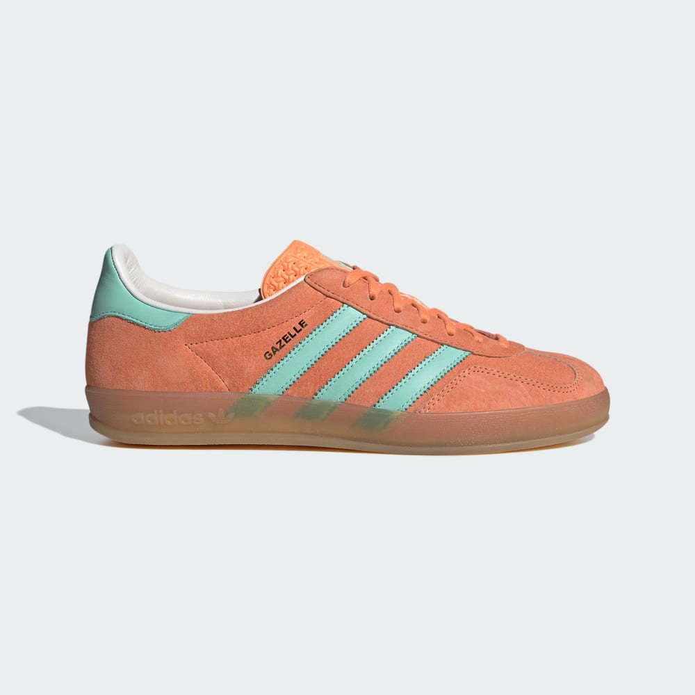 Adidas Gazelle Indoor Shoes Easy Orange / Clear Mint / Gum