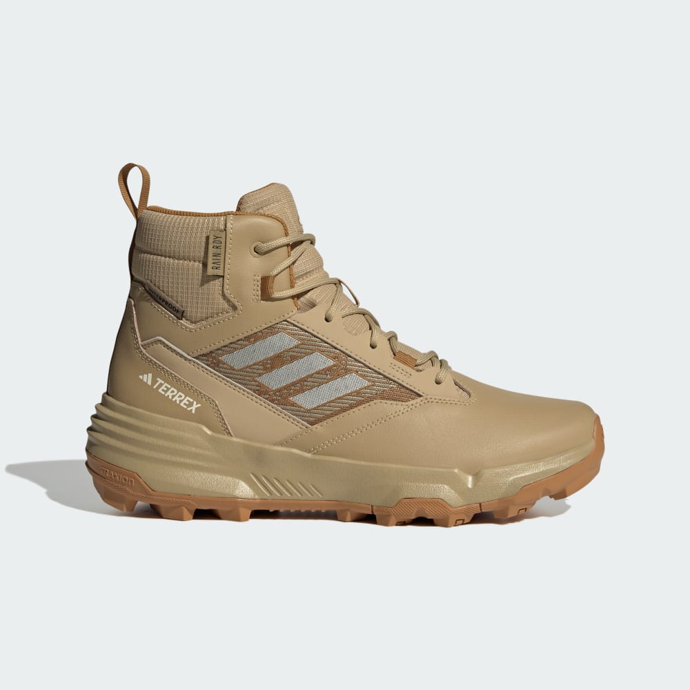 Adidas TERREX Unity Leather Mid RAIN.RDY Hiking Shoes Beige Tone / Ecru Tint / Mesa