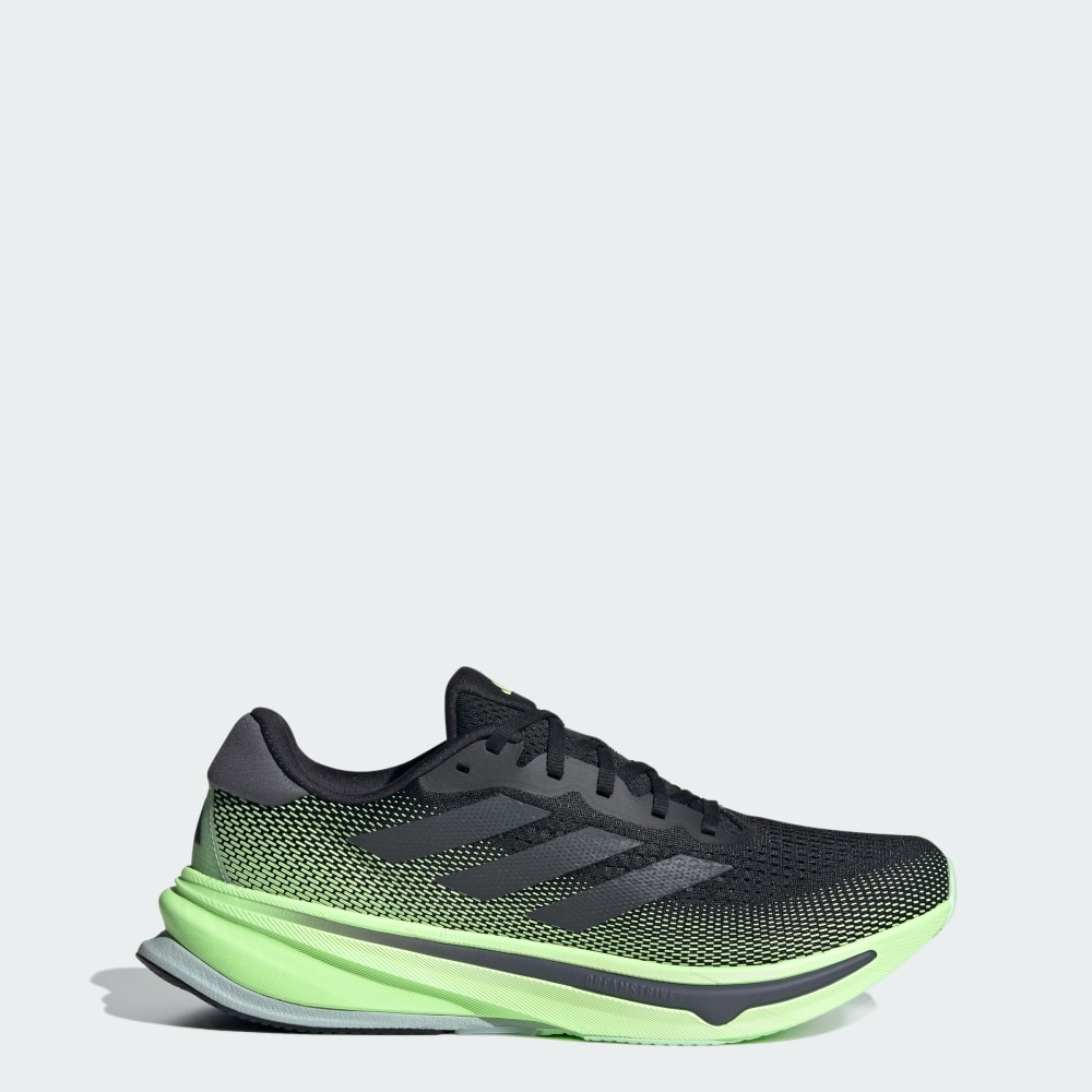 Adidas Supernova Rise Running Shoes Core Black / Grey Five / Green Spark