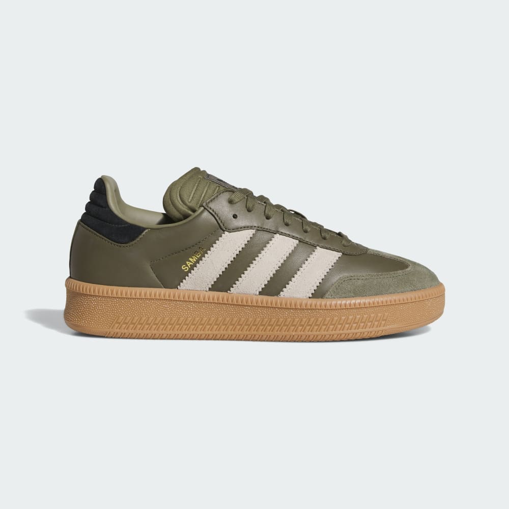 Adidas Samba XLG Shoes Olive Strata / Wonder Beige / Gold Metallic