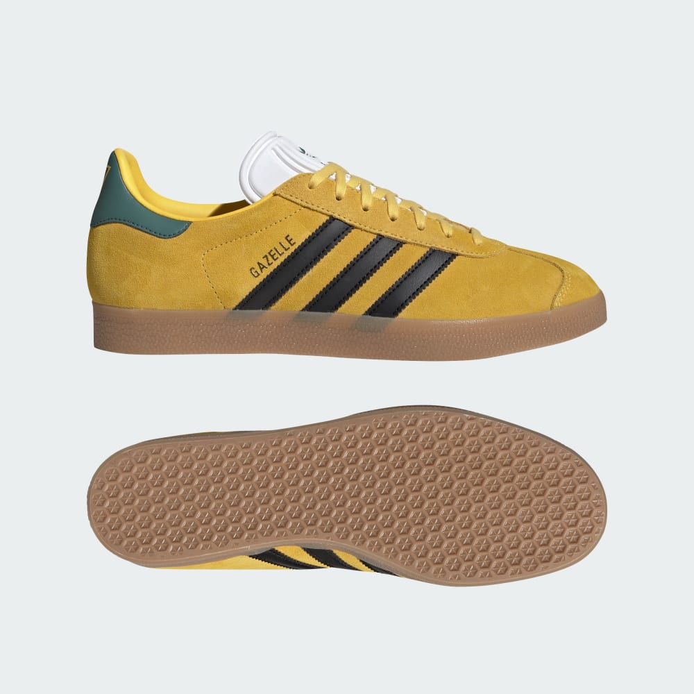 Adidas Gazelle Shoes Spring Yellow / Core Black / Gum