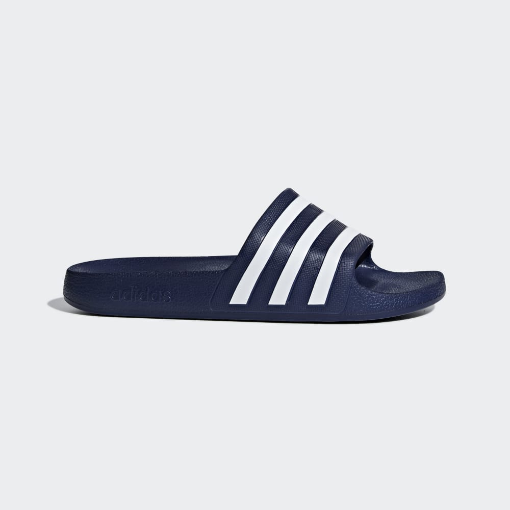 Adidas Adilette Aqua Slides Dark Blue / Cloud White / Dark Blue