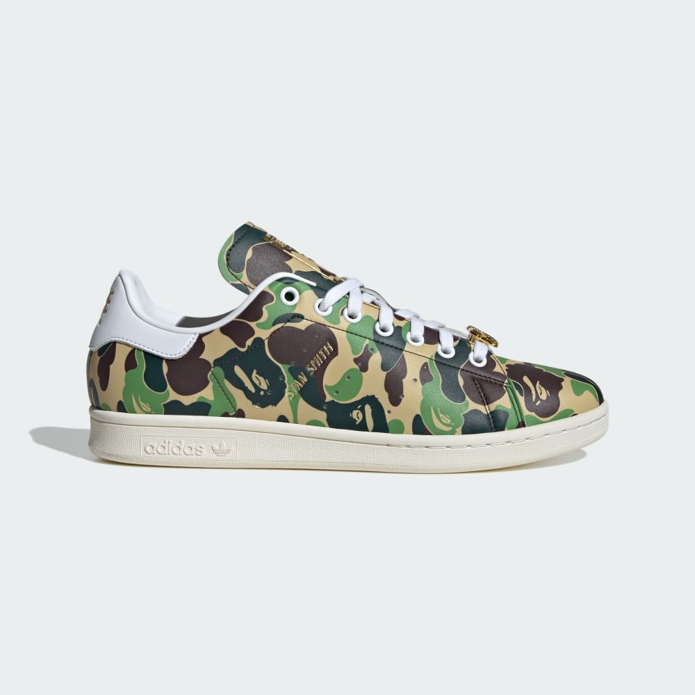 Adidas Stan Smith x Bape Shoes Green / Cloud White / Off White