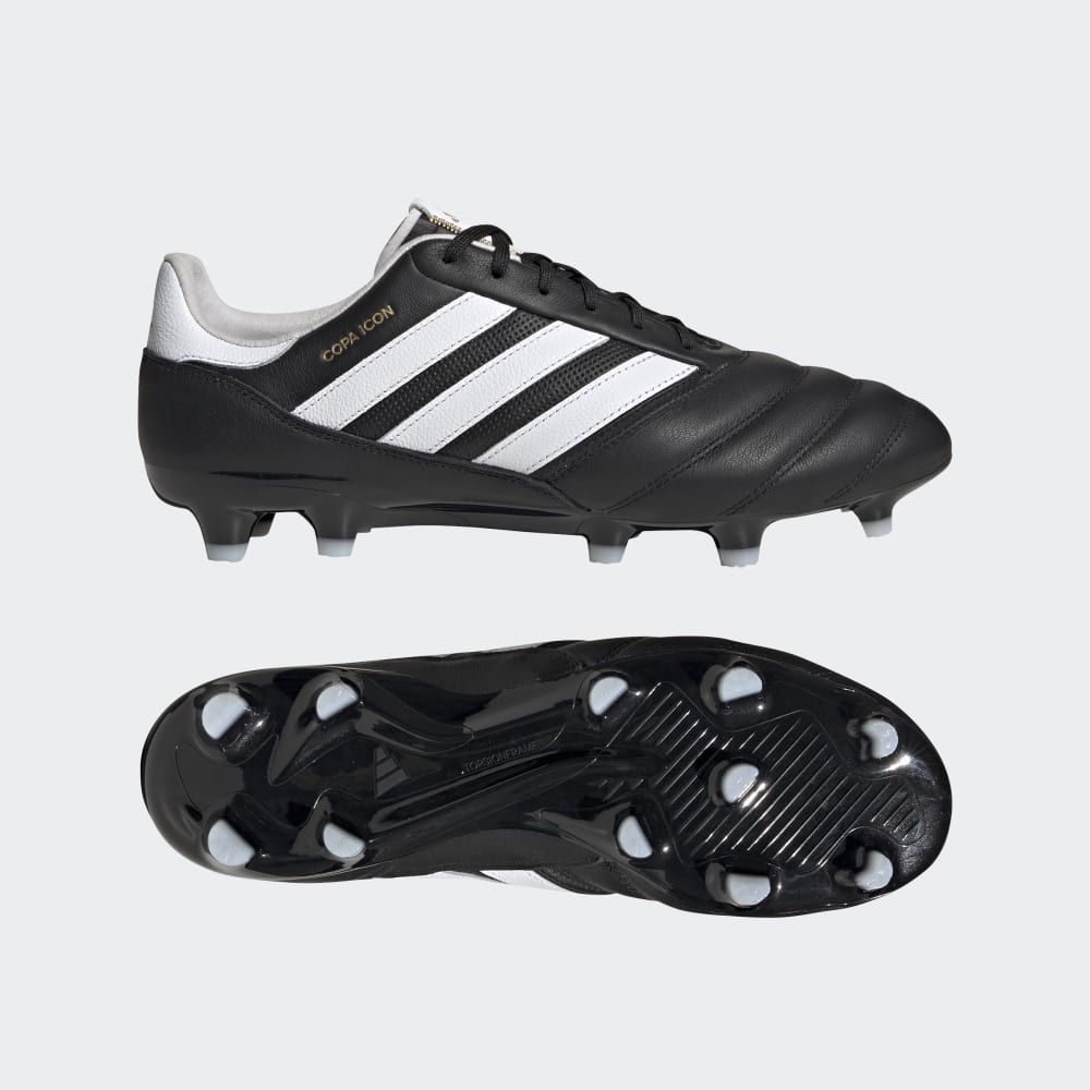 Adidas Copa Icon Firm Ground Soccer Cleats Core Black / Cloud White / Gold Metallic