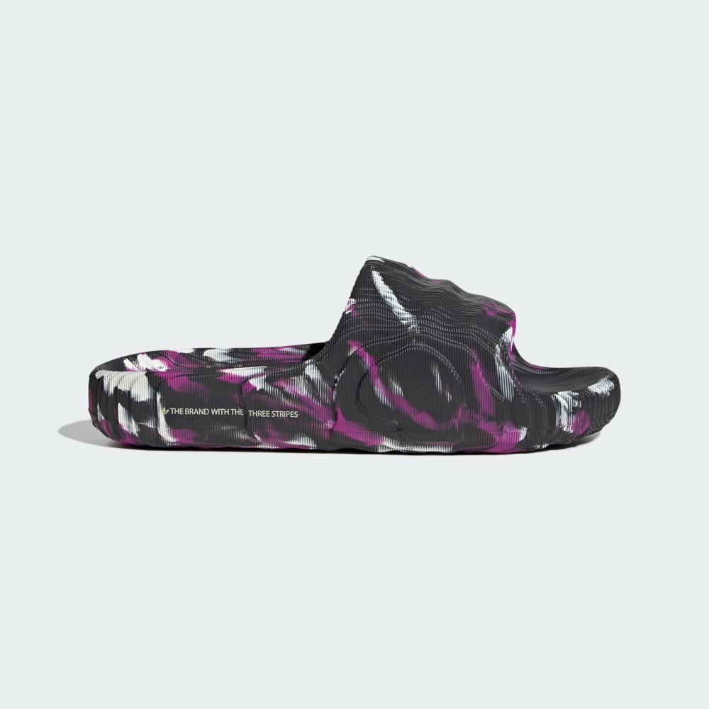 Adidas Adilette 22 Slides Carbon / Wonder White / Flash Pink