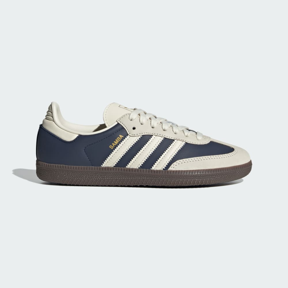 Adidas Samba OG Shoes Night Indigo / Cream White / Gold Metallic