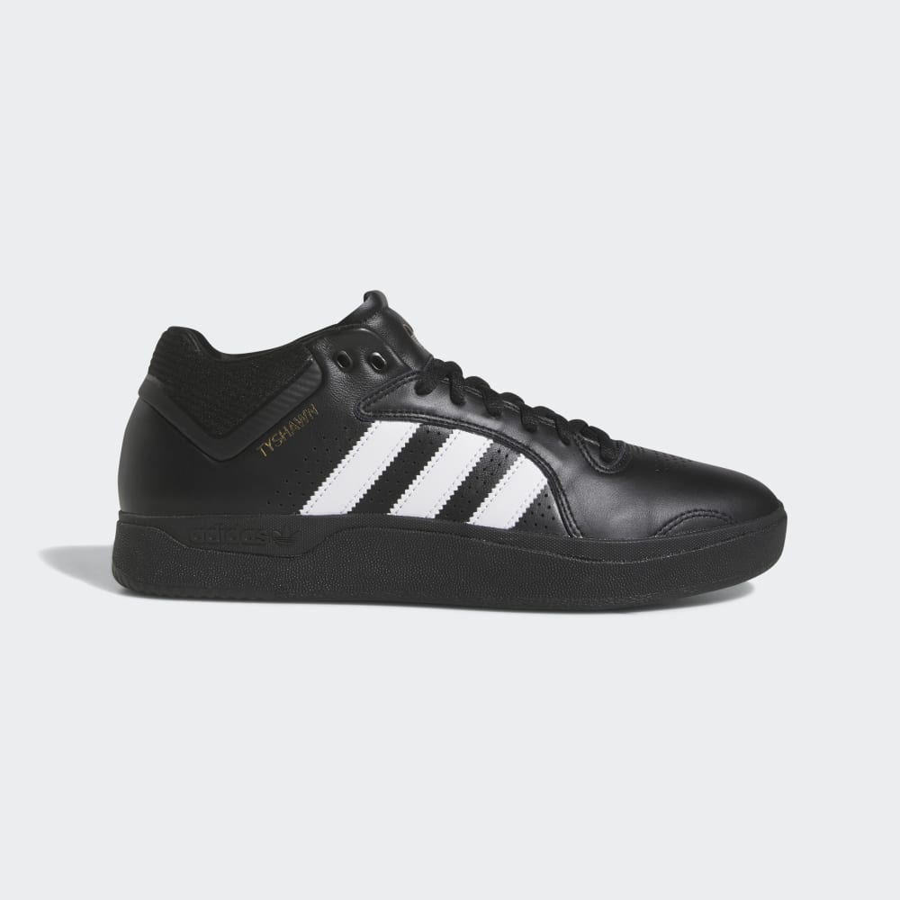 Adidas Tyshawn Remastered Shoes Core Black / Cloud White / Gold Metallic