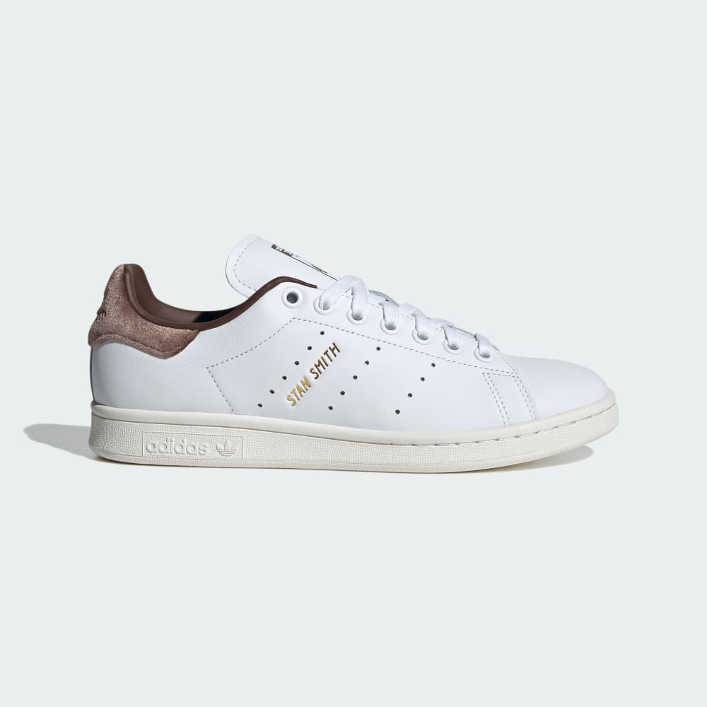 Adidas Stan Smith Shoes Cloud White / Gold Metallic / Brown