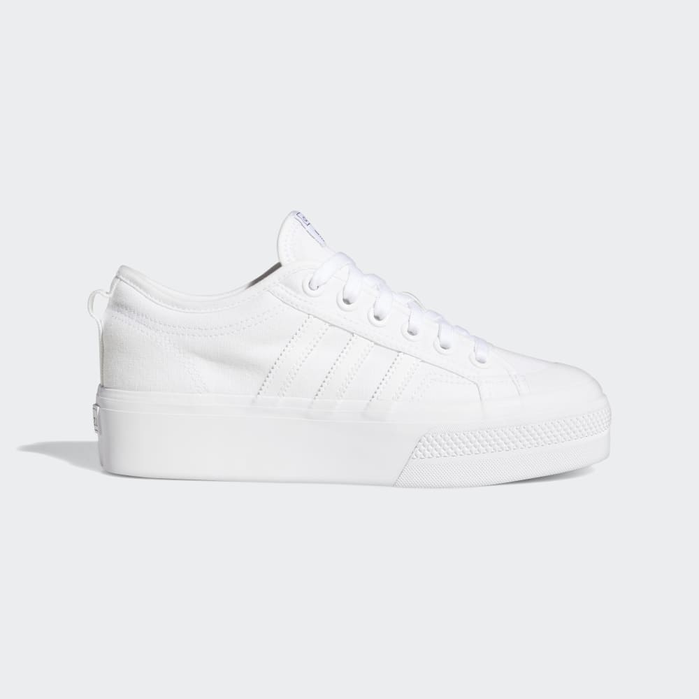 Adidas Nizza Platform Shoes Cloud White / Cloud White / Cloud White