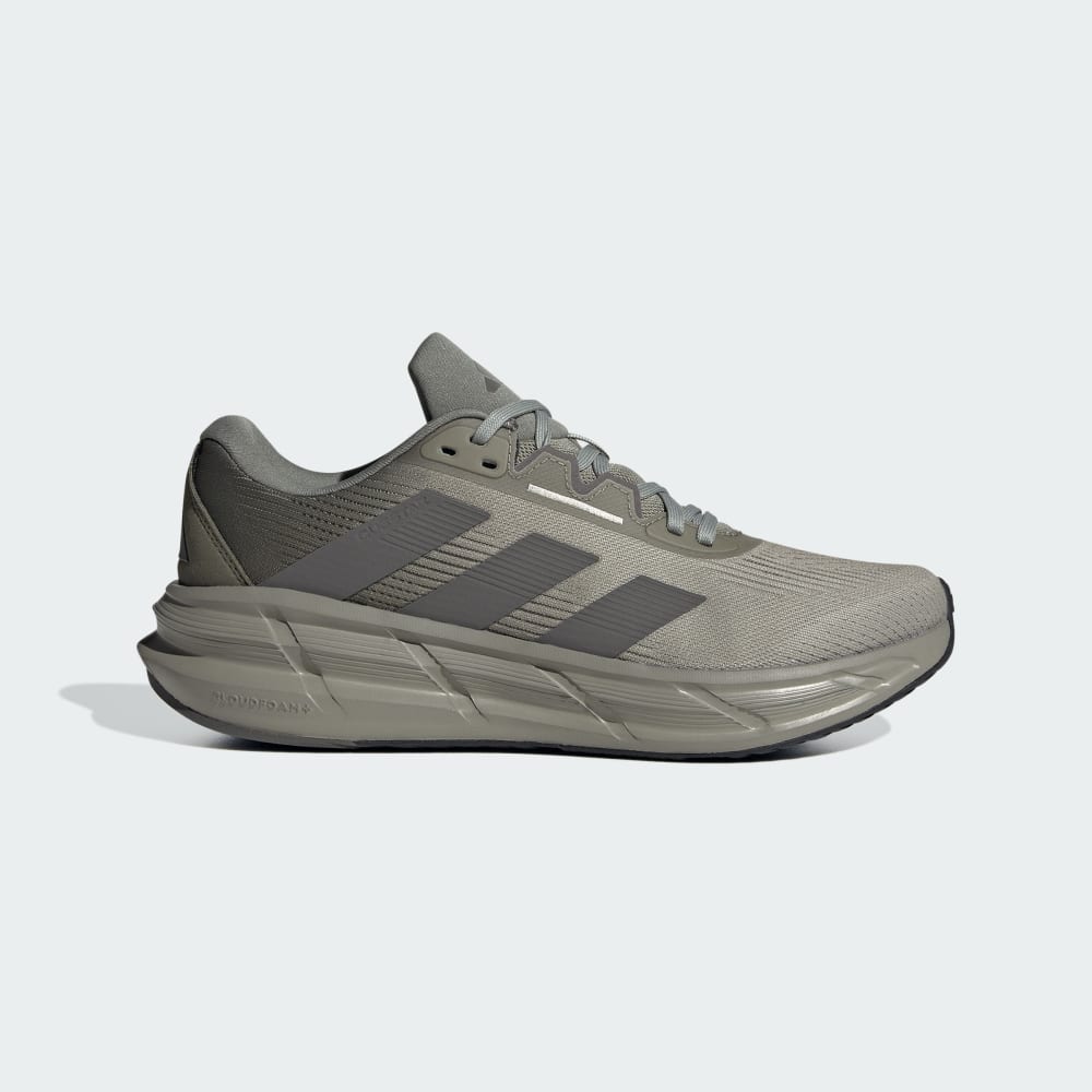 Adidas Questar 3 Running Shoes Silver Pebble / Charcoal / Olive Strata