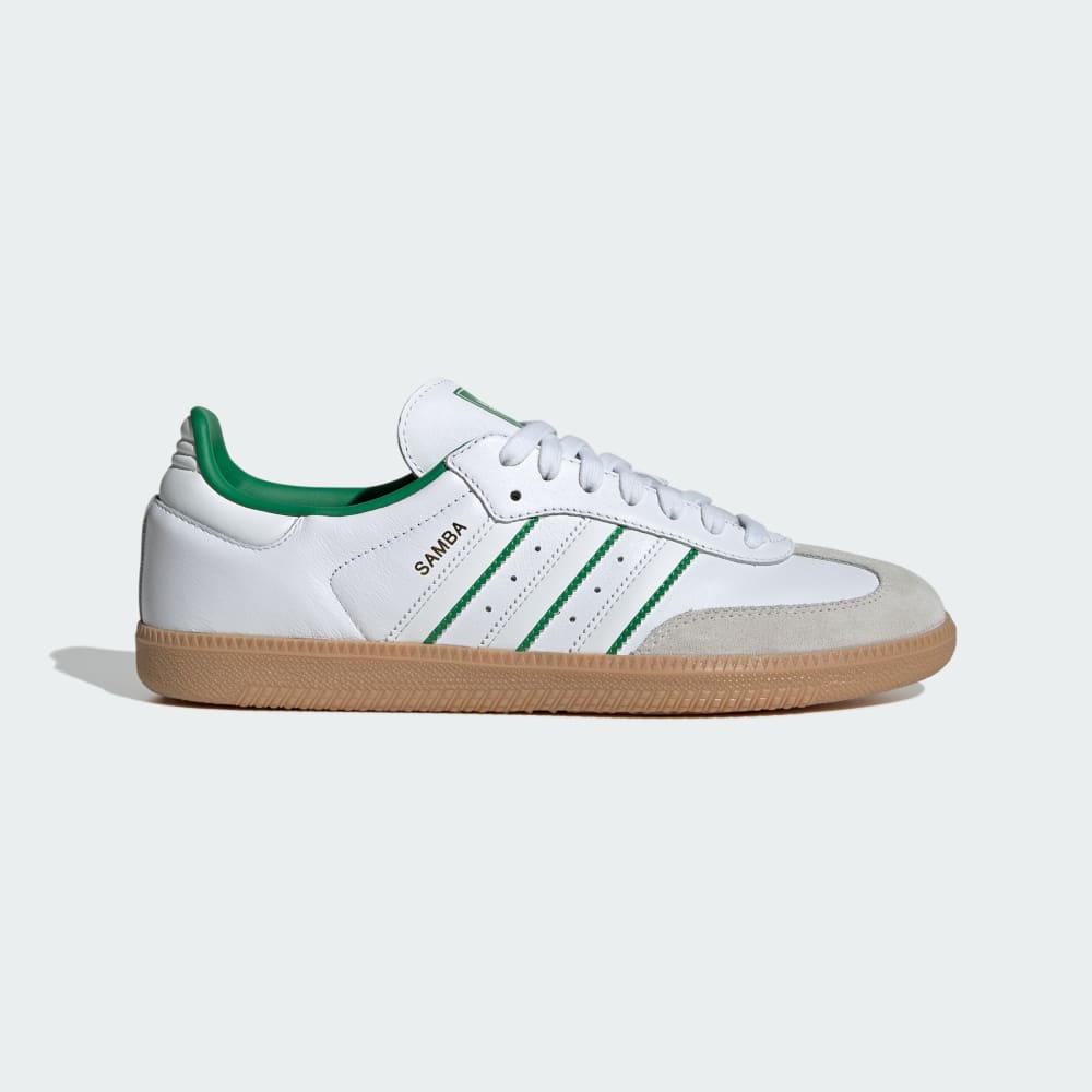 Adidas Samba OG Shoes Cloud White / Crystal White / Green