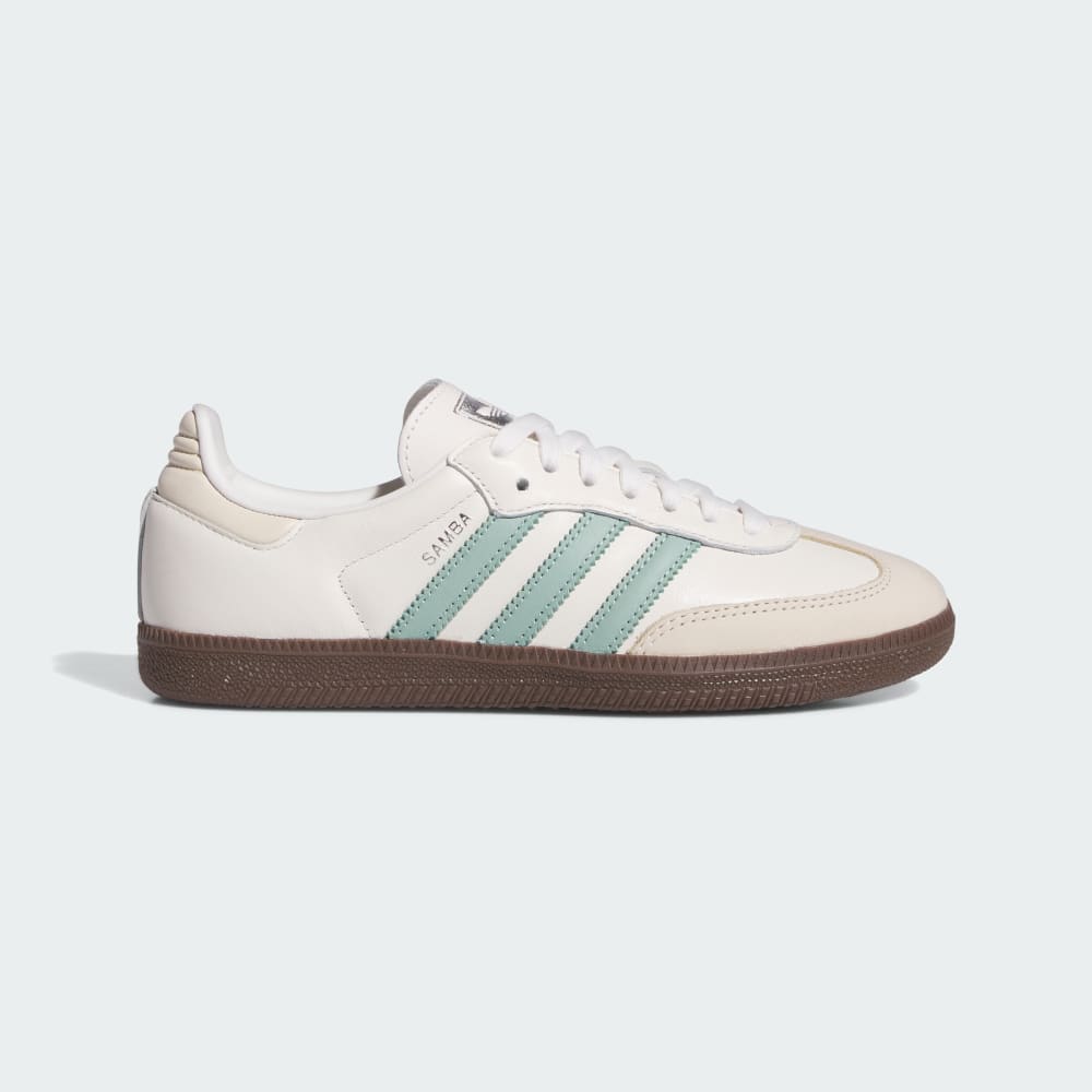 Adidas Samba OG Shoes Cloud White / Hazy Green / Wonder White