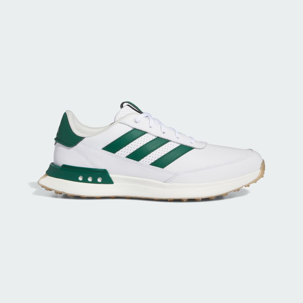 Adidas S2G Spikeless Leather 24 Golf Shoes Cloud White / Collegiate Green / Gum