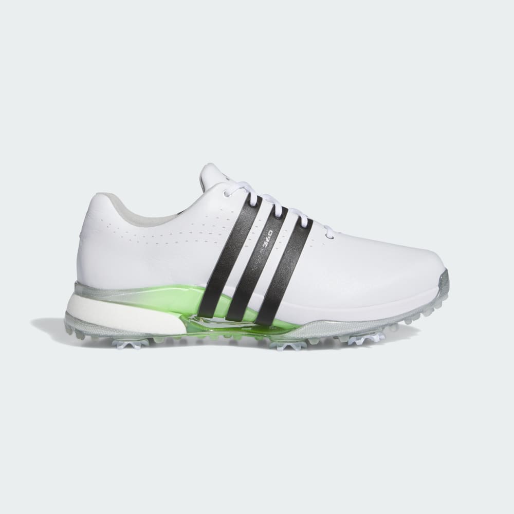 Adidas Tour360 24 Wide Golf Shoes Cloud White / Core Black / Green Spark