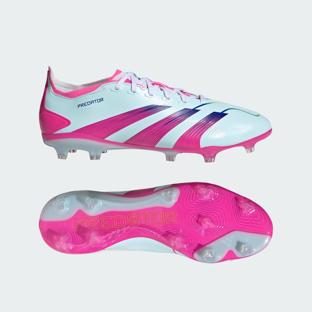 Adidas Predator League Firm Ground Soccer Cleats Almost Blue / Lucid Pink / Semi Lucid Blue