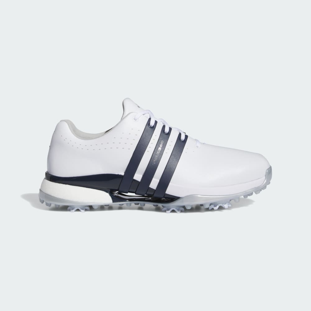 Adidas Tour360 24 Golf Shoes Cloud White / Collegiate Navy / Silver Metallic