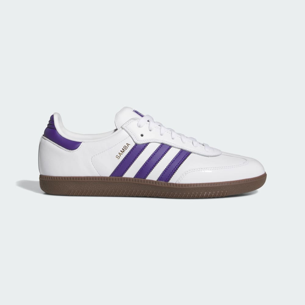 Adidas Samba ADV Shoes Cloud White / Collegiate Purple / Gold Metallic