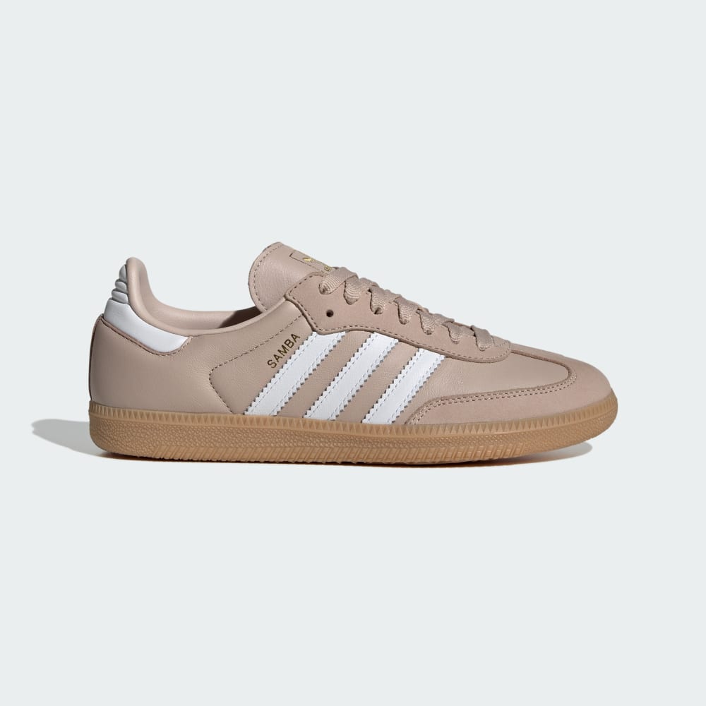 Adidas Samba OG Shoes Wonder Taupe / Cloud White / Gold Metallic