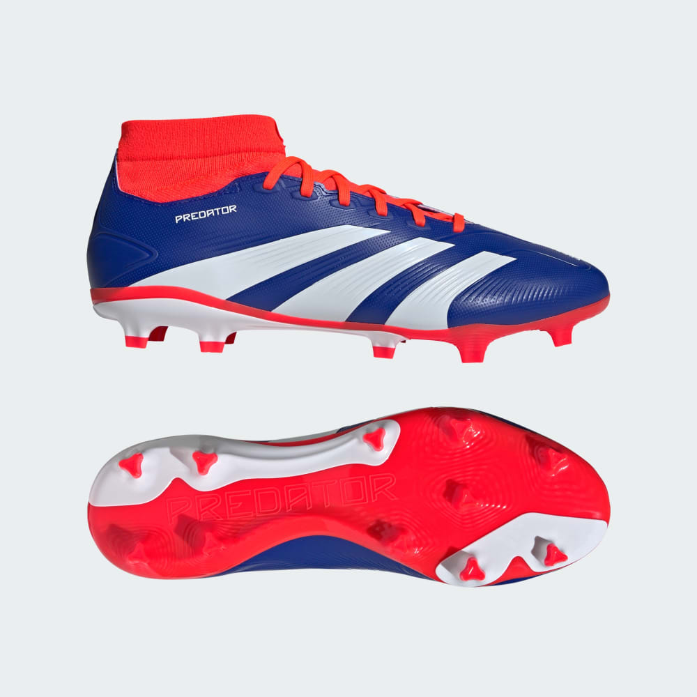 Adidas Predator League Firm Ground Soccer Cleats Lucid Blue / Cloud White / Solar Red